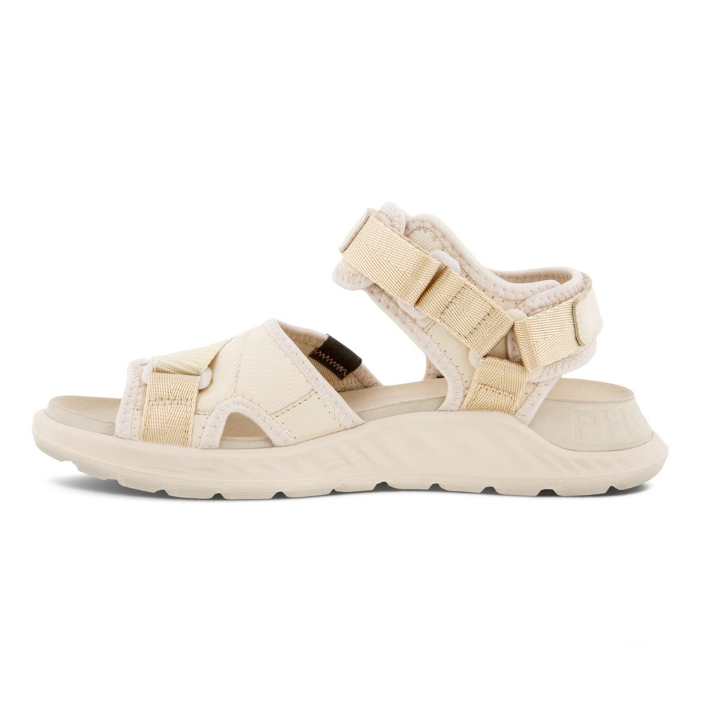 ECCO Womens Sandals Beige - Exowrap 3S Velcro - CKD-263945